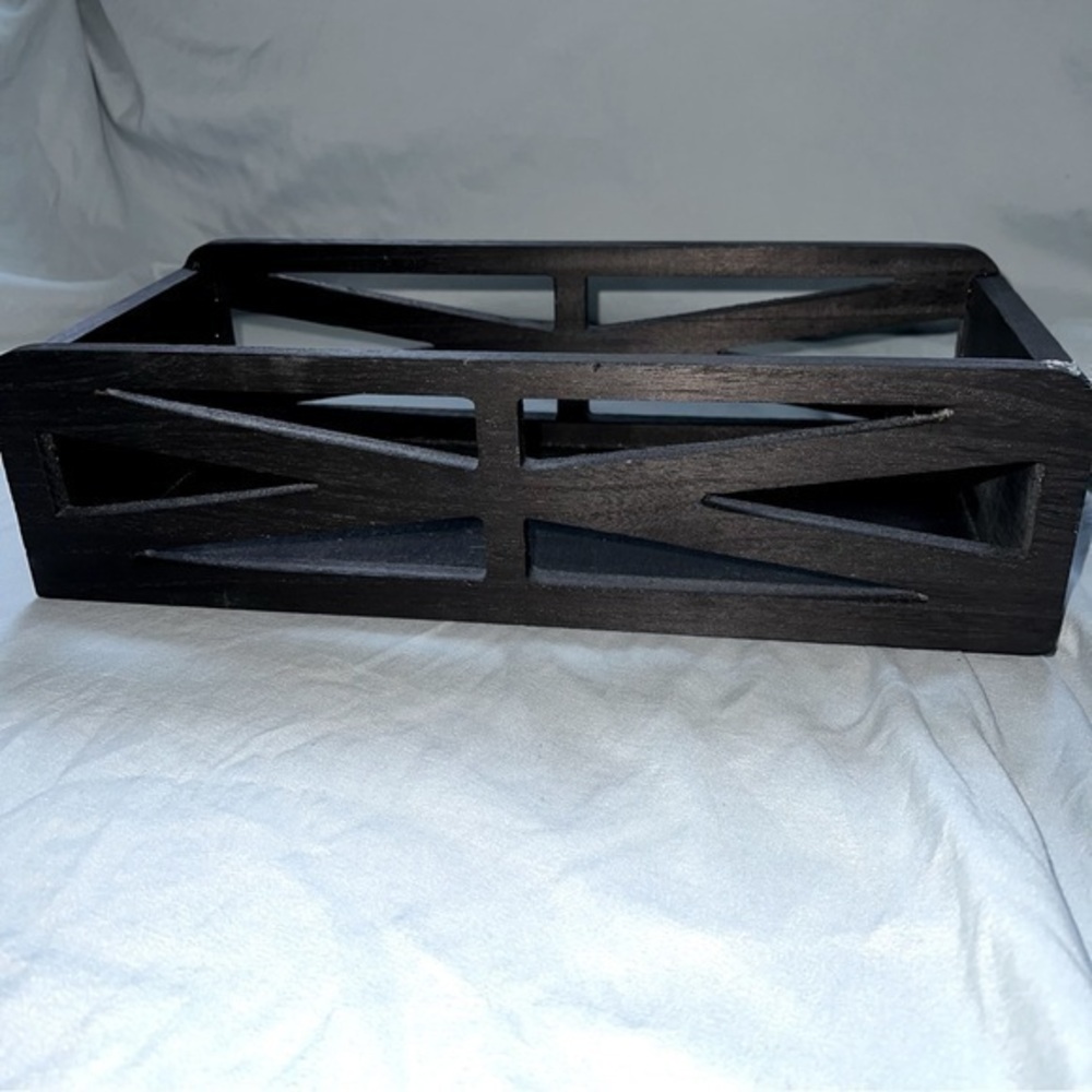 Black Small Wooden Box 12x6x4